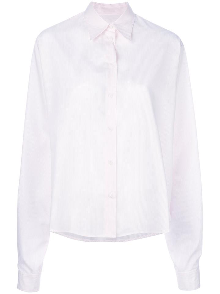 Mm6 Maison Margiela - Loose-fit Shirt - Women - Cotton - 40, Pink/purple, Cotton