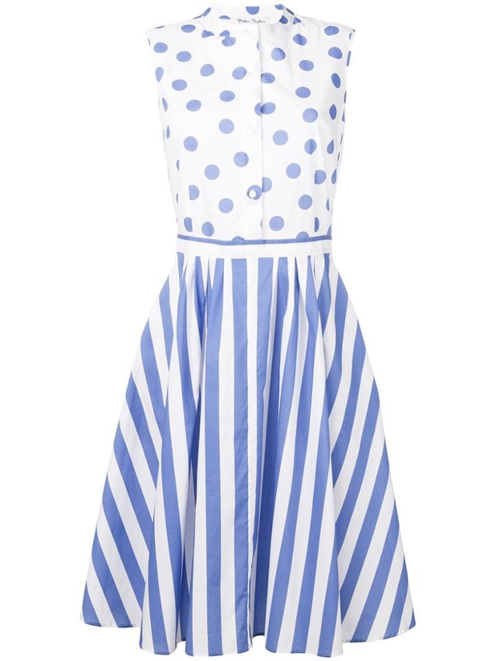 Peter Taylor Diletta Patterned Dress - White