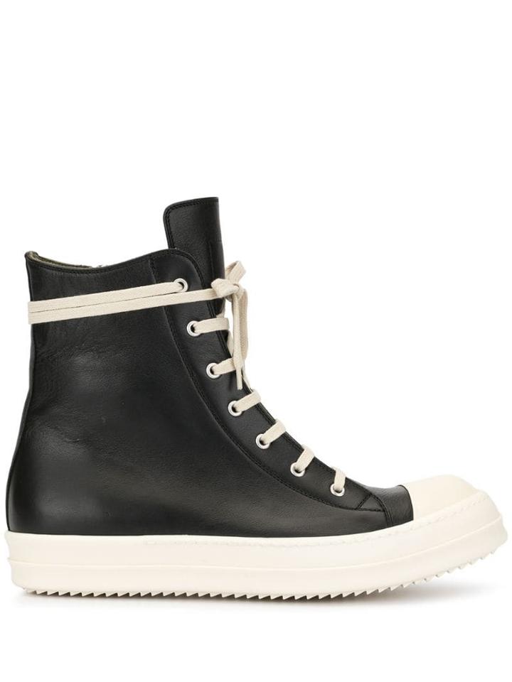 Rick Owens Colour Block Gumboots - Black