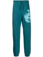 Misbhv Face Print Track Trousers - Blue