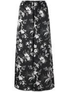 Mcq Alexander Mcqueen Floral Print Skirt - Black