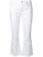 Michael Michael Kors Studded Kick Flare Jeans - White