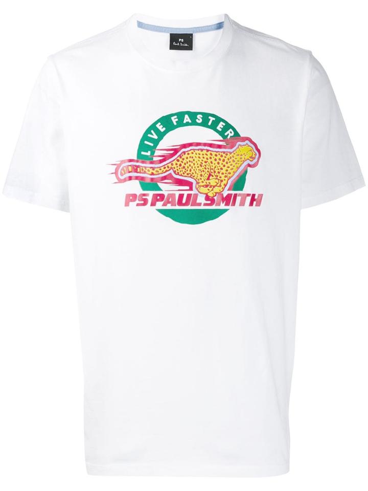Ps Paul Smith Short Sleeved T-shirt - White