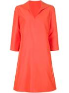 Peter Cohen Three-quarter Sleeve A-line Dress