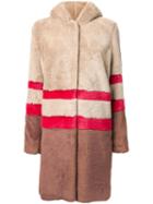 Murral Faux Fur Coat, Women's, Size: 36, Brown, Acrylic