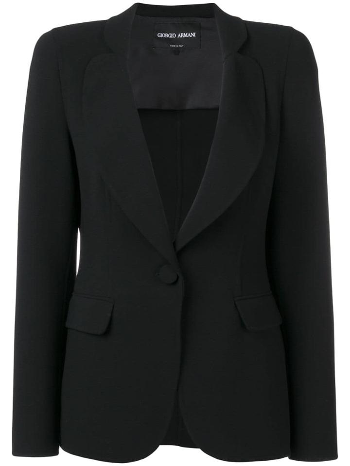 Giorgio Armani Single-breasted Blazer - Black
