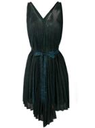 Circus Hotel Short Pleated Dress - Black