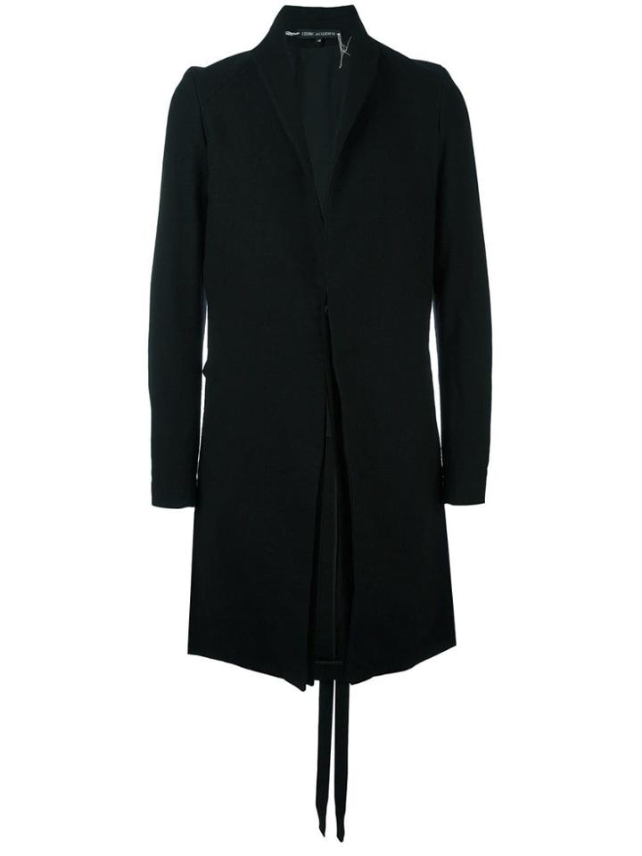 Cedric Jacquemyn Long Twin Split Blazer - Black