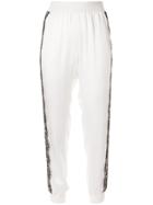 Giambattista Valli Appliqué Detail Track Pants - White
