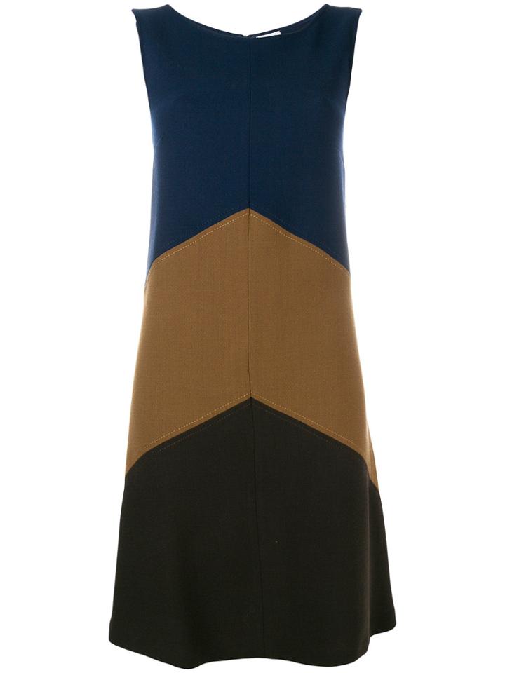 P.a.r.o.s.h. Chevron A-line Dress - Blue