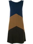 P.a.r.o.s.h. Chevron A-line Dress - Blue