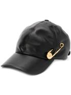 Versace Safety Pin Detail Baseball Cap - Black