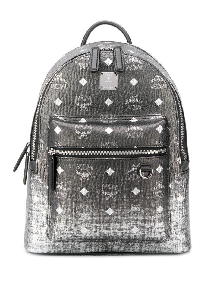 Mcm Visetos Gradient Backpack - Silver