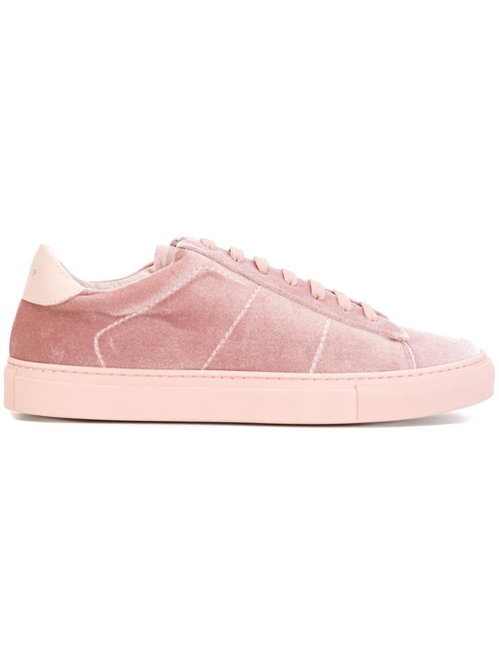 Dondup Platform Lace Up Sneakers - Pink & Purple