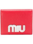 Miu Miu Logo Wallet - Red