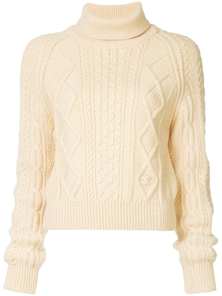 Chanel Vintage Fisherman Roll Neck Sweater - Neutrals