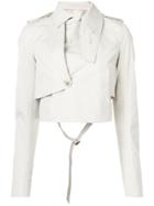Rick Owens Cropped Length Jacket - Neutrals