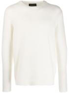 Roberto Collina Long-sleeve Fitted Sweater - White