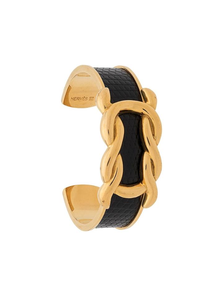 Hermès Pre-owned Rounded Chain Bangle - Gold