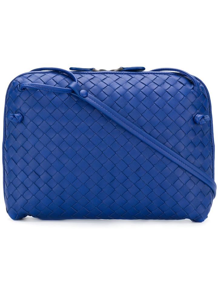 Bottega Veneta Intrecciato Crossbody Bag - Blue