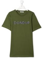 Dondup Kids Contrast Logo T-shirt - Green