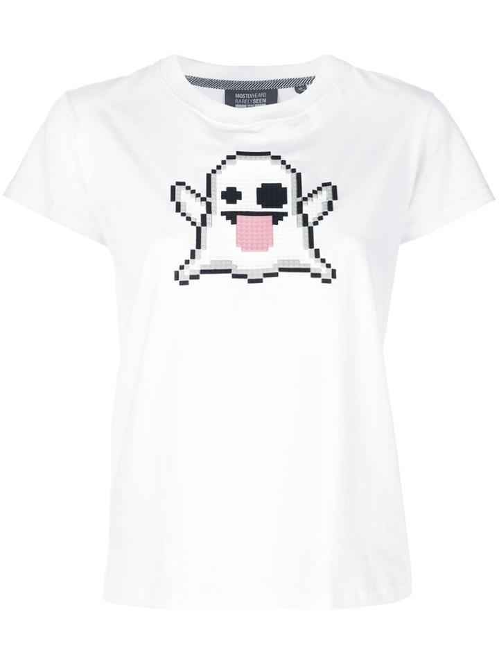Mostly Heard Rarely Seen 8-bit Spooky T-shirt - White