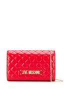 Love Moschino Quilted Logo Shoulder Bag - Red