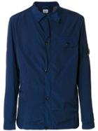 Cp Company Front Zipped Jacket - Blue