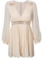 Zimmermann Lattice Work Boho Playsuit - Nude & Neutrals