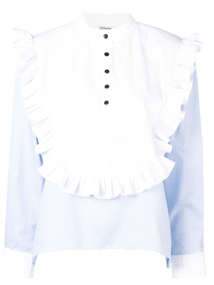 Parlor Ruffle Detailed Blouse - Blue