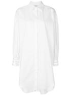Fendi Mesh-cuff Oversized Shirt - White