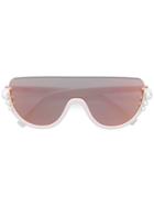 Fendi Eyewear Oversized Sunglasses - Pink & Purple