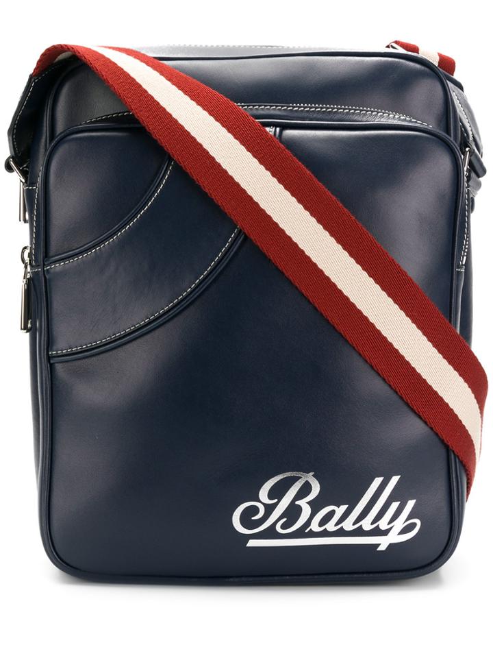 Bally Logo Messenger Bag - Blue