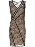 Nina Ricci Lace Panelled Midi Dress - Black