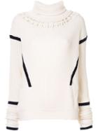 Palmer / Harding Knit Construction Jumper - White