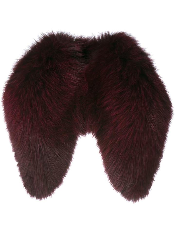 Osman Small Fur Collar, Women's, Pink/purple, Fox Fur