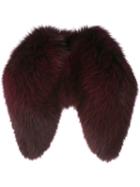 Osman Small Fur Collar, Women's, Pink/purple, Fox Fur