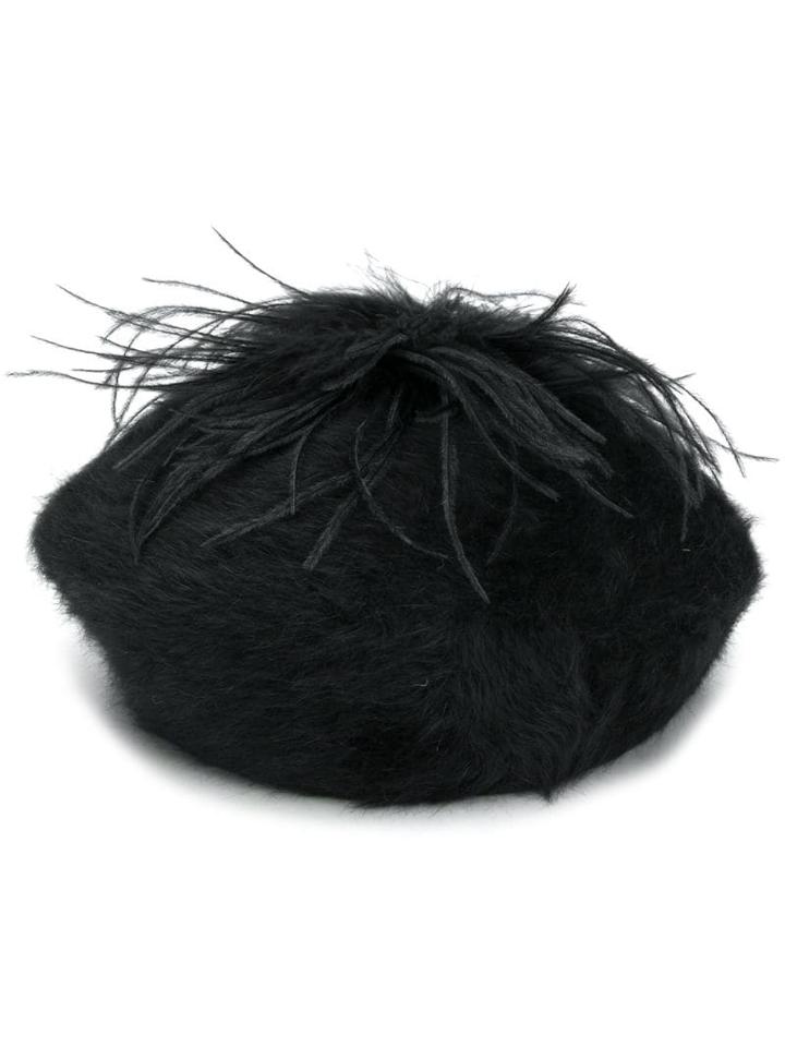 Le Chapeau Le Chapeau 4862 Nero Leather/fur/exotic Skins->leather -