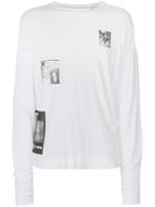 Enfants Riches Déprimés Patch Detailed Distressed Top - White