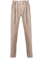 Entre Amis Tapered Chino Trousers - Neutrals