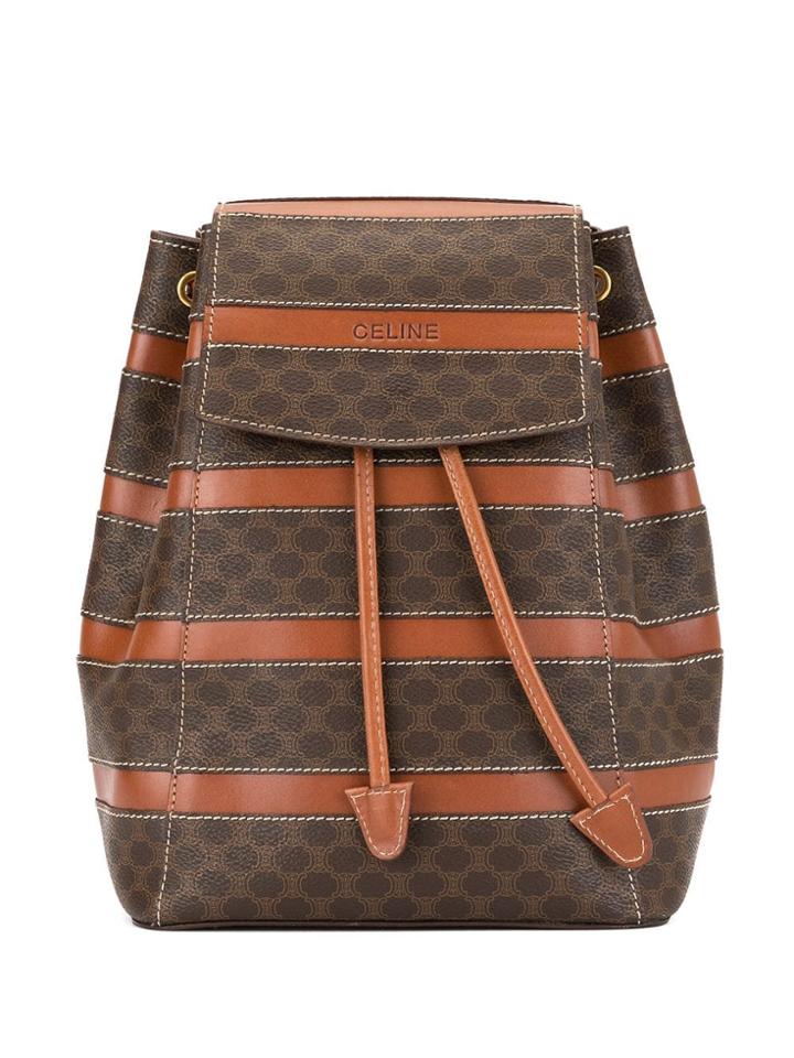 Céline Pre-owned Macadam Backpack - Brown