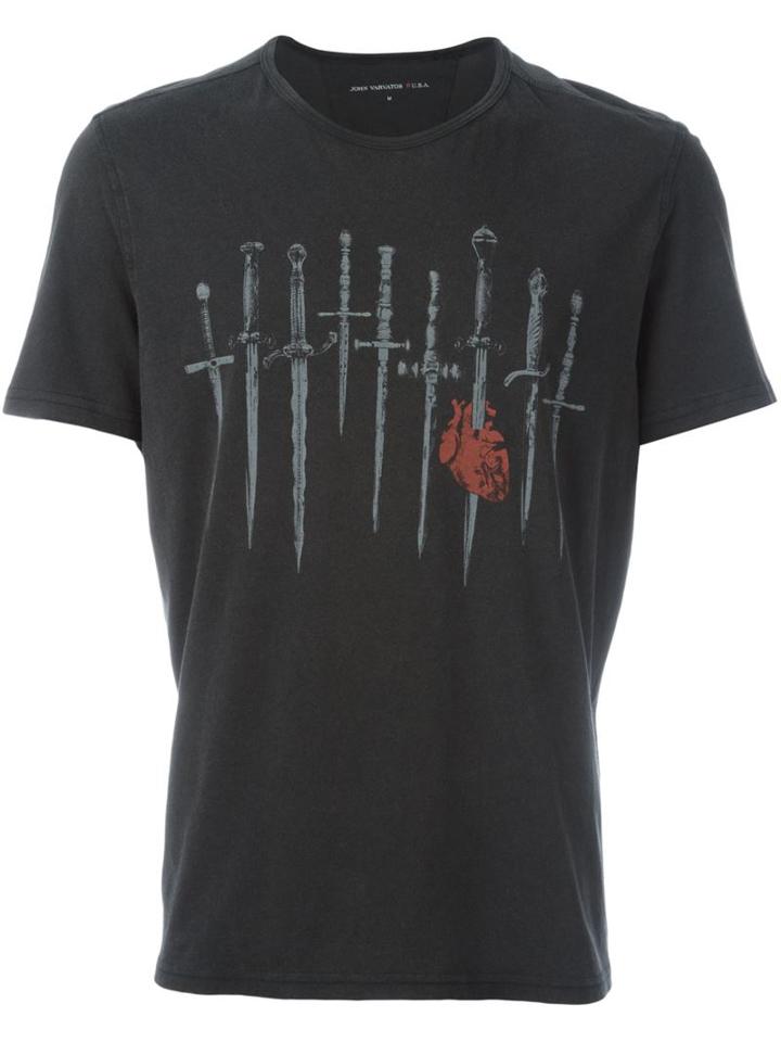 John Varvatos Sword Print T-shirt