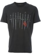 John Varvatos Sword Print T-shirt