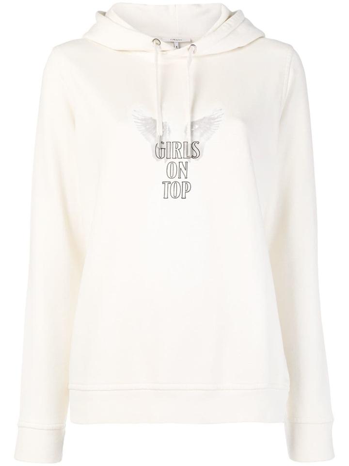Ganni Hoodie Angel Wings - Nude & Neutrals