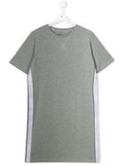 Calvin Klein Kids Ribbed Logo Tape Dress - Grey