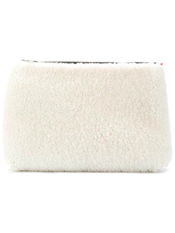 Alexander Mcqueen Medium Zip Pouch - White