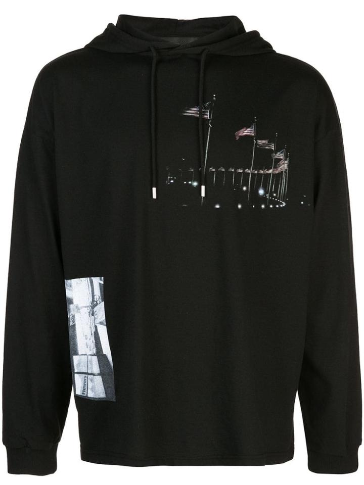 1017 Alyx 9sm Contrast Print Hoodie - Black