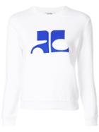 Courrèges Printed Sweatshirt - White