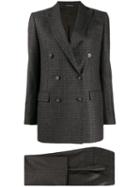 Tagliatore Checked Two Piece Suit - Grey