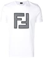 Fendi Embroidered Ff Logo T-shirt - White